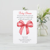 Jolie aquarelle rouge invitation arc (Debout devant)