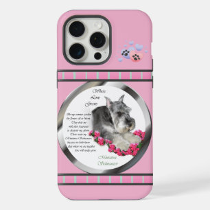 Jolie Art Moderne de Chien Schnauzer Miniature Ros