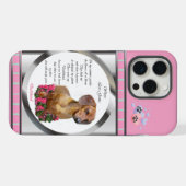 Jolie Art moderne rose Dachshund Chien (Verso Horizontal)