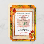 Jolie Automne Thème Mariage Invitations (Devant / Derrière)