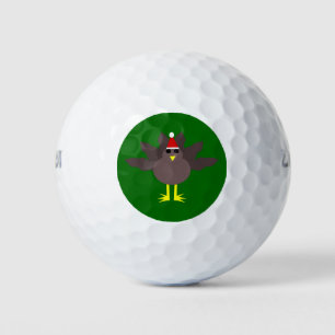 Jolie balle de golf de Christmas Turkey