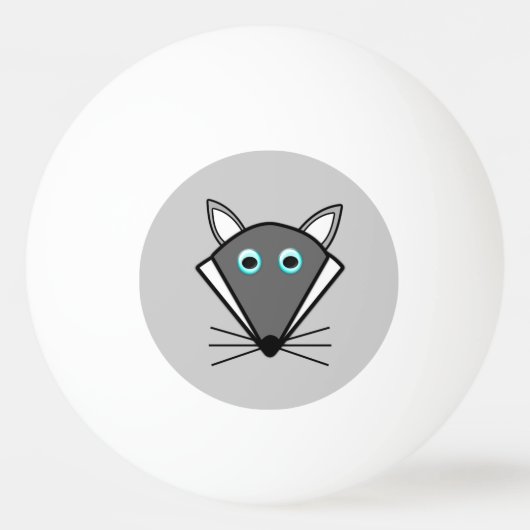 Jolie balle de Ping Pong Wolf Halloween (Devant)