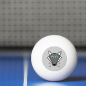 Jolie balle de Ping Pong Wolf Halloween (Filet)