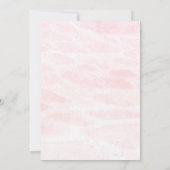 Jolie ballerine anniversaire invitation douche (Dos)