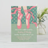 Jolie Ballet Considérant Invitation (Debout devant)