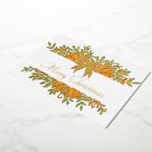 Jolie bannière de vacances carte de feuille de feu (Rotation)