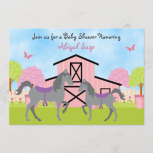 Jolie Barn Horse Baby Shower Invitations