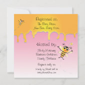 Jolie Bee HI Baby Girl Shower Invitation (Dos)