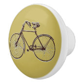 Jolie bicyclette à bouton tiroir tirer brun or (Droite)