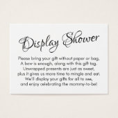 Jolie, Blanc Sans Enveloppement Baby shower Carte  (Devant)