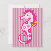 Jolie Blonde Mermaid Invitations de fête d'anniver (Dos)