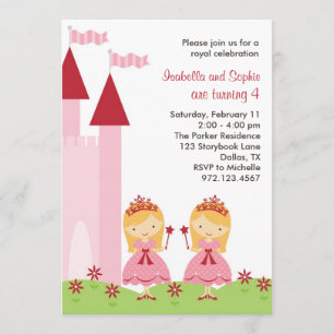 Jolie Blonde Princesses Invitation