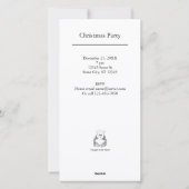 Jolie Blue Bird Flat Party Invitation (Dos)