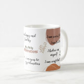 Jolie Boho Mes Affirmations Quotidiennes Mug (Devant droit)