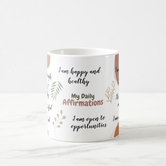 Jolie Boho Mes Affirmations Quotidiennes Mug (Centre)