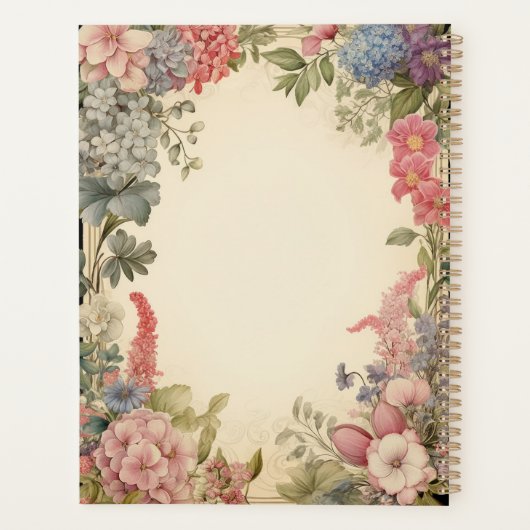 Jolie bordure florale avec fleurs d'Hydrangea (Dos)