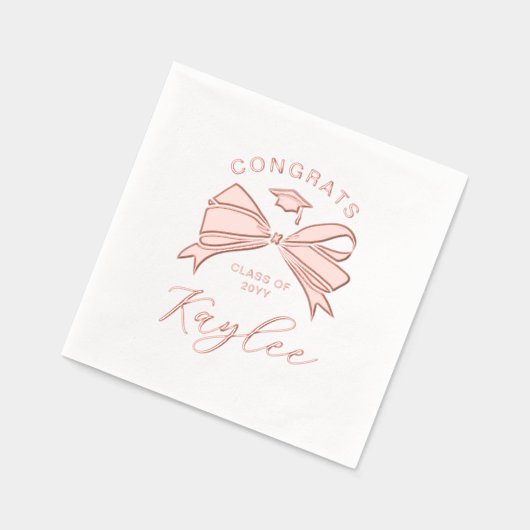 Jolie Bow Nom dans Script Félicats Grad (Gauche)