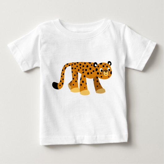 Jolie brosse de dessin Cheetah Baby T-shirt (Devant)