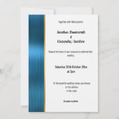 JOLIE BRUSÉE TURQUOISE OR 2 TRIM INVITATION (Devant)