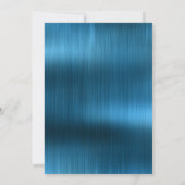 JOLIE BRUSÉE TURQUOISE OR 2 TRIM INVITATION (Dos)