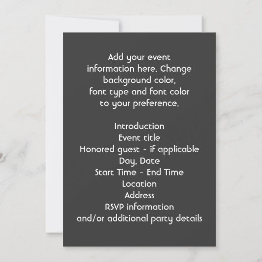 Jolie Bubble Party Invitation Modèle (Dos)