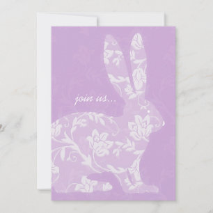 Jolie Bunny Fête de Pâques Invitation