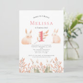Jolie Bunny Girls 1er Invitation anniversaire (Debout devant)