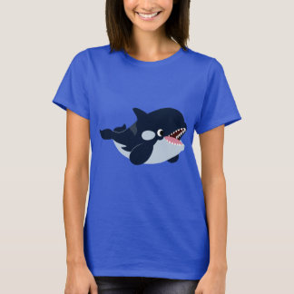 Jolie caricature bébé Orca T-shirt femme