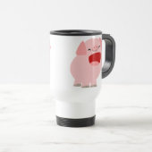Jolie caricature chanter cochon Commuter Mug (Devant droit)