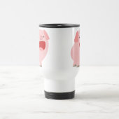 Jolie caricature chanter cochon Commuter Mug (Centre)