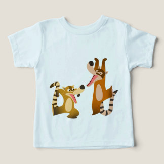 Jolie Caricature Coatimundis T-shirt bébé