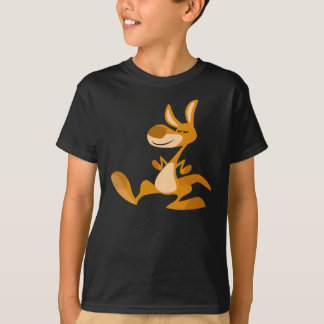 Jolie Caricature Danser Kangaroo T-shirt enfant