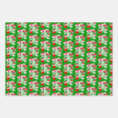 Jolie caricature Envelopper Papier Plat Feuille Se (Devant)