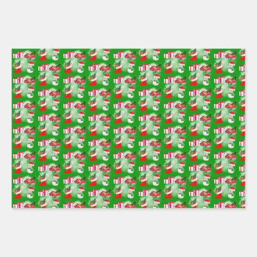 Jolie caricature Envelopper Papier Plat Feuille Se (Devant)