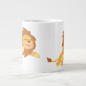 Jolie caricature Lion Jumbo Mug (Devant)