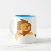Jolie caricature Lion Mug (Devant gauche)