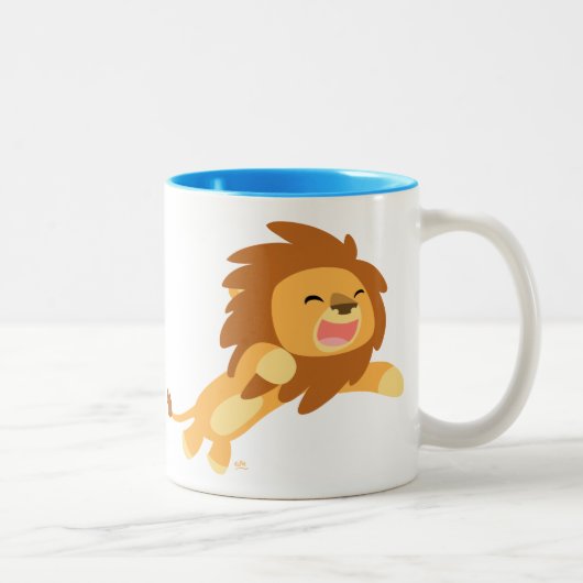 Jolie caricature Lion Mug (Droit)