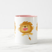 Jolie caricature rebondissant Lion Mug (Centre)