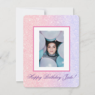 Jolie Carte Anniversaire Personnalisée avec Nom et