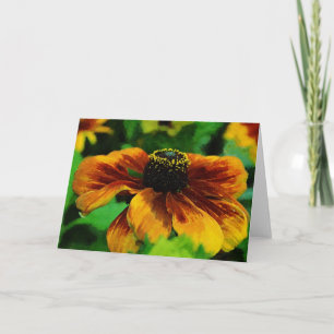 Jolie carte Art Fleur sauvage Art Note