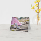 Jolie carte cadeau Wedding shower rose adorable (Fleur jaune)