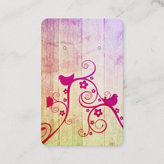 Jolie carte d'affichage pour vous à poinçonner (Devant)