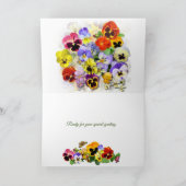 Jolie carte d'anniversaire aux pensées (Intérieur)