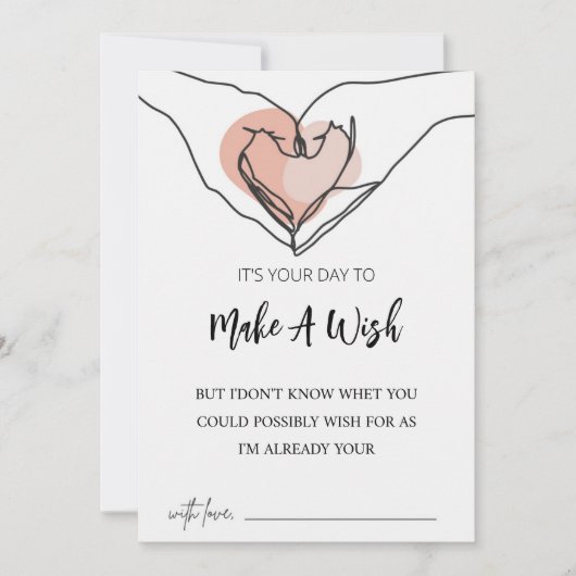 Jolie carte d'anniversaire avec un vœu à faire en  (Devant)