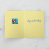 Jolie carte d'anniversaire d'arbre (Intérieur)