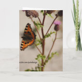 Jolie carte d'anniversaire de papillon (Dos)
