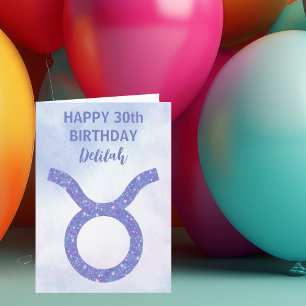 Jolie carte d'anniversaire personnalisée signe ast
