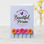 Jolie carte d'anniversaire Pervenche (Fleur jaune)