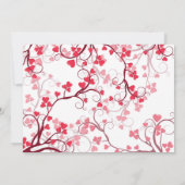 Jolie carte d'annonce de date Saint-Valentin cœur (Dos)