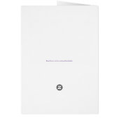 Jolie carte d'art à fleurs violettes (Dos)